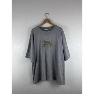 University of Missouri Mizzou T Shirt Mens XXL Gray Cotton Exchange